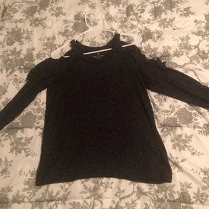 Cold shoulder long sleeve top